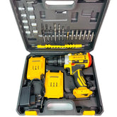 Dual Battery Gearbox 35 Pieces Chargeable Drill And Tool Kit Dawreek 24V