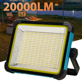 10000mah Camping Lamp B-36 20000LM USB Rechargeable LED Solar Flood Light with Magnet Strong Light Portable