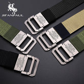 D Shape Tactical Buckle Canvas Belt
