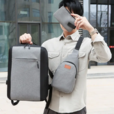 3pcs Multifunctional Backpack Large Capacity Waterproof Laptop Backpacks Student Book bags