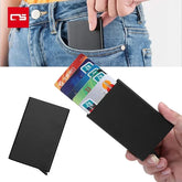Automatic Stainless Steel Credit Card Holder | Rfid Wallet Metal Case