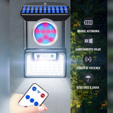 Solar Outdoor Lights Wireless Security Motion Sensor Waterproof 4 Modes