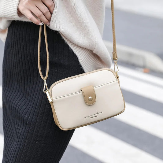 Women's Fashion Shoulder Bag Oxford Metail Handbag for female Messenger Cross Body Bag Purse Multifunction Multi-layer Handbag