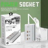 Moden Kate 6 In 1 35w Desktop Power Strip With 3 USB Fast CharginG