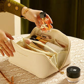 Girls Fashion Bag Large Cosmetic Bag for Women Leather Makeup Organizer