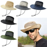 Outdoor Mesh Hiking Cap Sun Protection Bucket Hat