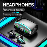 M39 Wireless Earphones Digital Cool Breathing Light Finger print Display