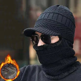 -5° Winter Wool Warm Hats Skullies Beanie Hat Men Women Wool Scarf Caps