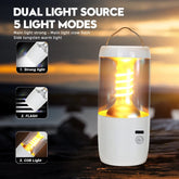 5 LIGHT LED Camping Lantern 5 TYPE-C Rechargeable Lamp with Tail Hook