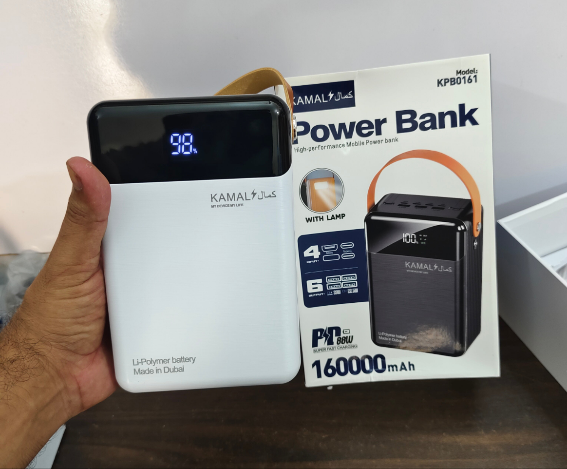 120W 160000mAh Fast Charging Transparent Power Bank