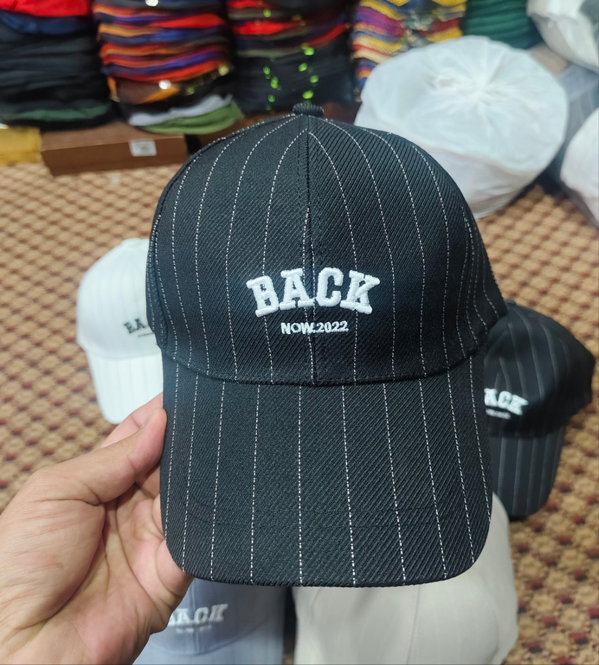 Back design out door fashion cap with adjustable size buckle