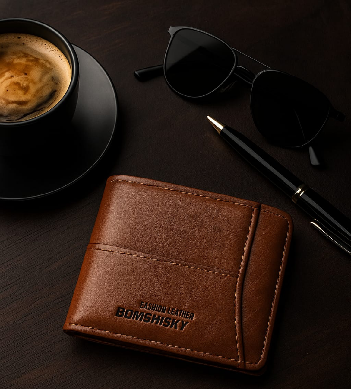 New Fashion leather Premium short pocket wallet with card holder