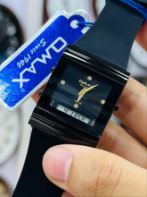 Omax Dual Time PVC Strap Watch