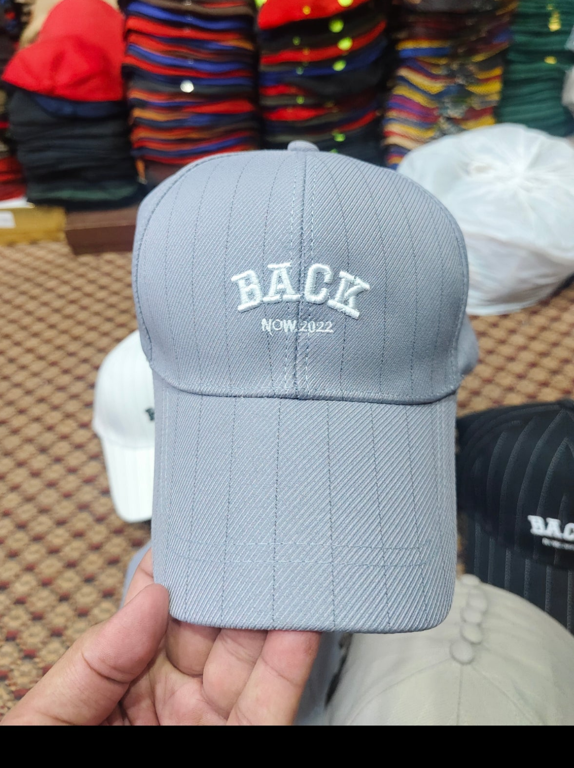 Back design out door fashion cap with adjustable size buckle