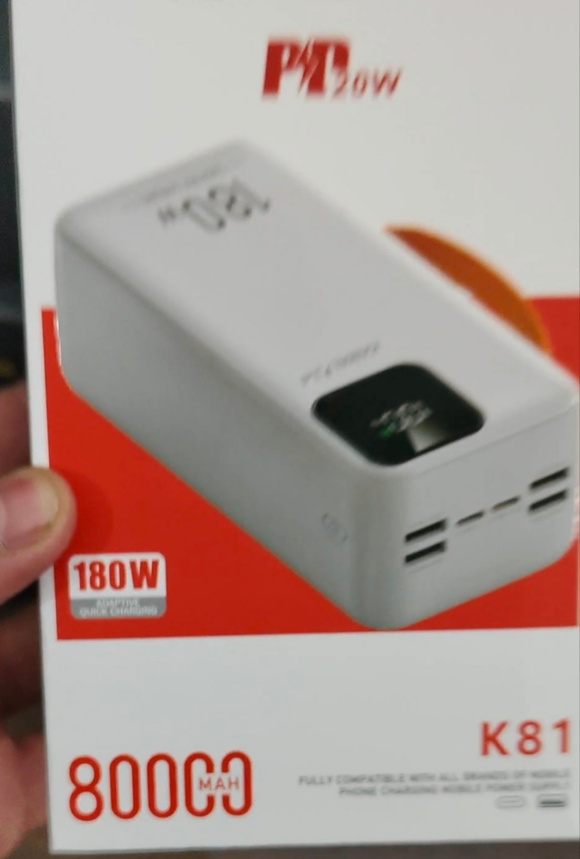80000mah Super Fast 180w power bank