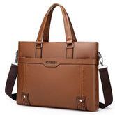 Genuine Leather Luxury Travel Office Laptop Bag