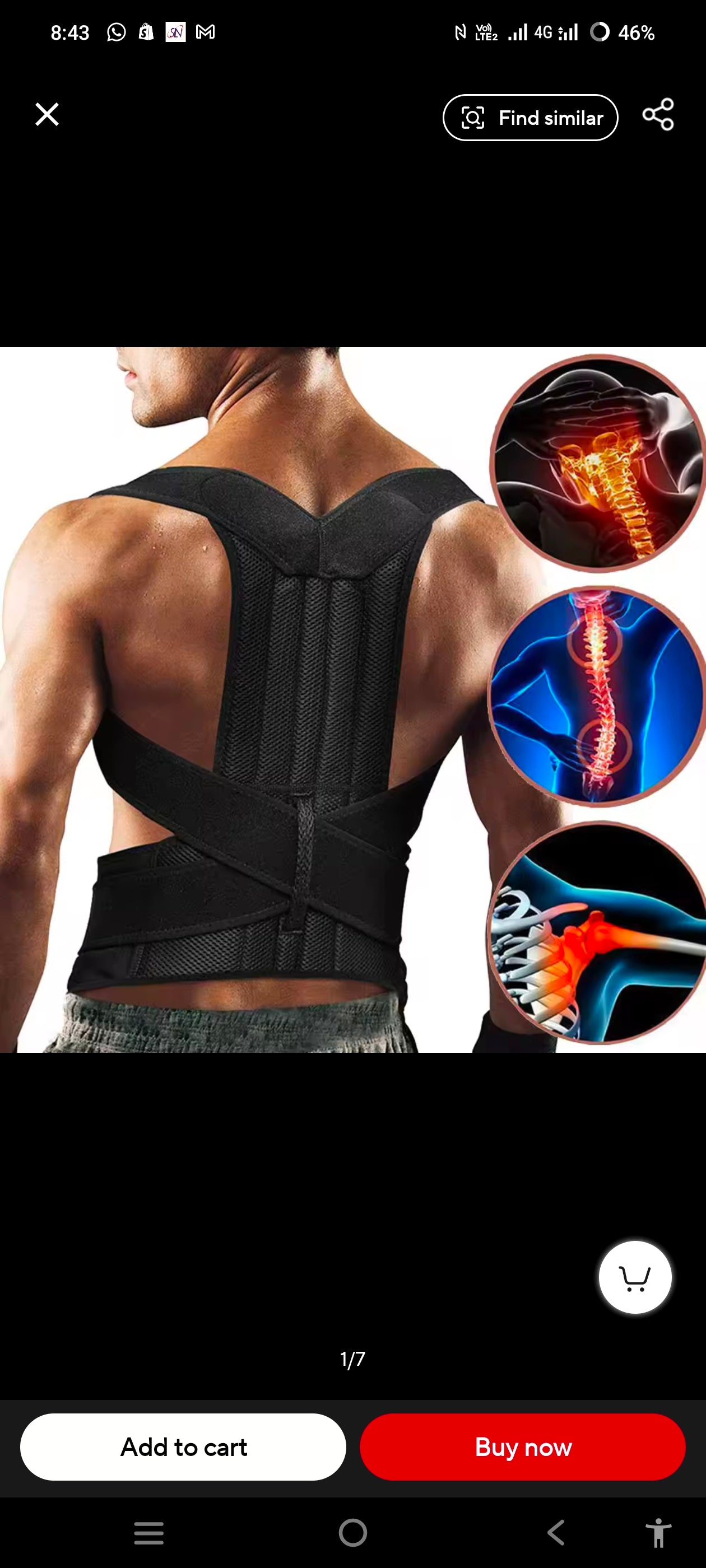 Back Support Adjustable Posture Corrector For men and women