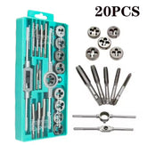 20Pcs Metric Hand Tap and Die Set Multifunction