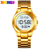 SKMEI 2270 Muslim Azan Digital Watch Led Light Display Sport Watch Hijri Pilgrimage Time Reminder