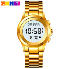 SKMEI 2270 Muslim Azan Digital Watch Led Light Display Sport Watch Hijri Pilgrimage Time Reminder