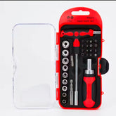 29PCS Ratchet Handle Spanner Screwdriver Set Kit