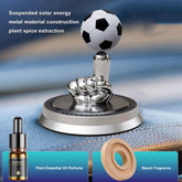 Football Solar Rotating Car Air Freshener Energy Rotating Car Perfume Long-Lasting Fragrance