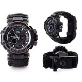 Russian Yuzex Outdoor Survival Paracord Waterproof Military Watch 6 in 1 Multi Functional