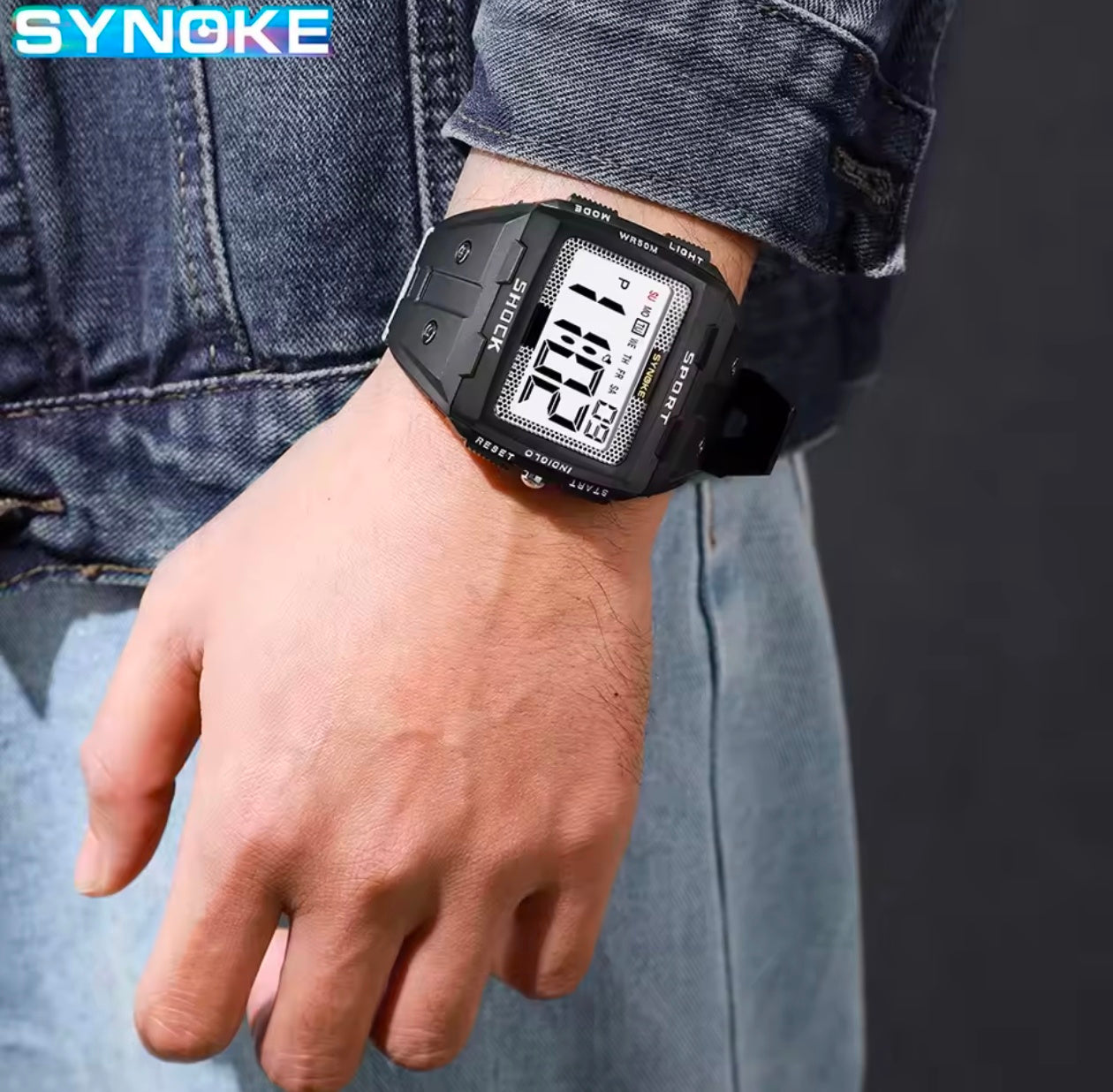 Royal Digital Waterproof Shock Resist Large Screen Outdoor Running Watch