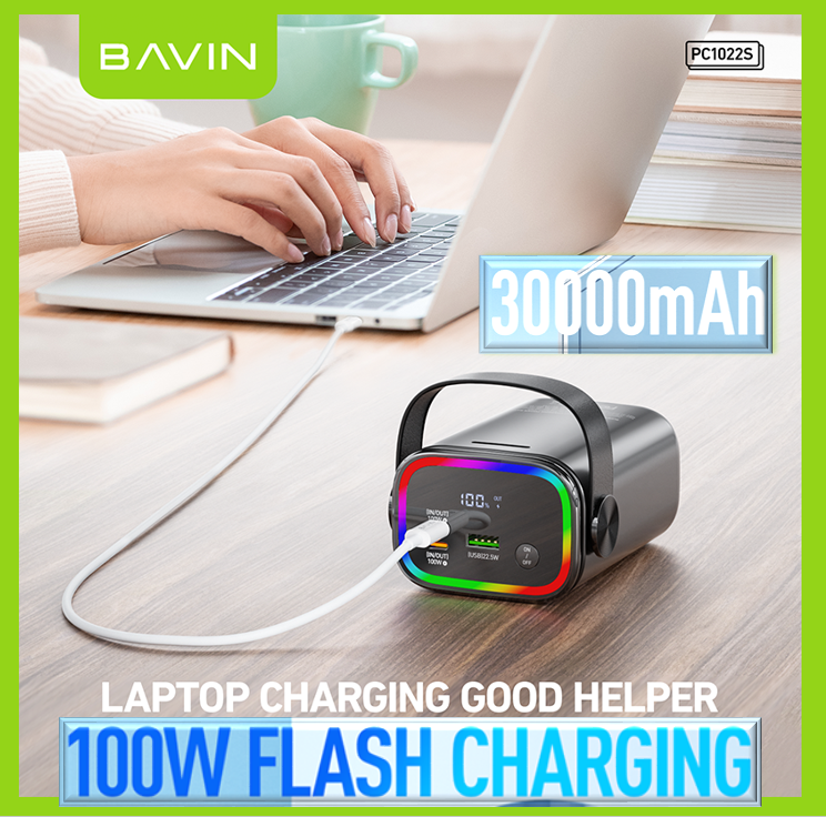 BAVIN 100W Heavy duty 30000mAh Fast Charging Power Bank