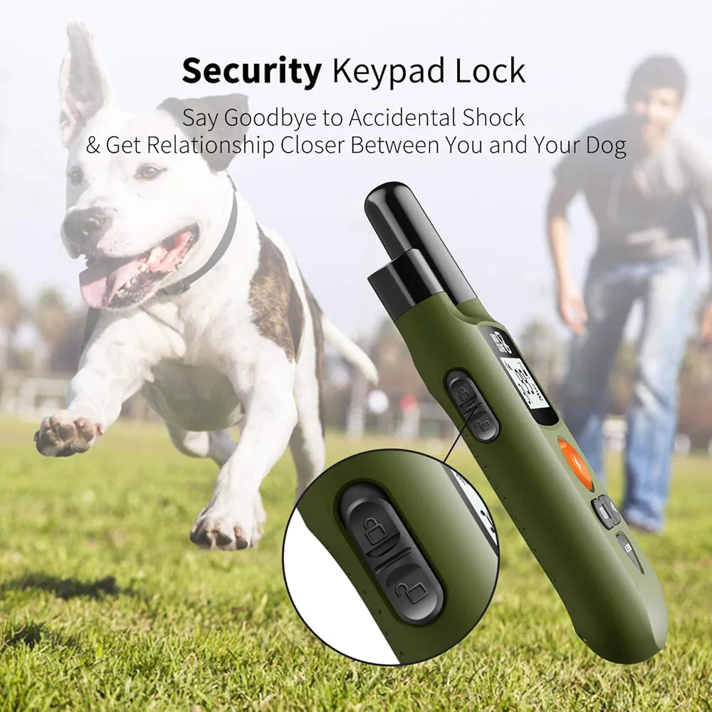 Dog Care Training Bark Collar w Remote Rechargeable