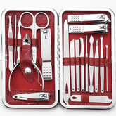 16 Pcs Set of Nail Clipper Kits Stainless Steel Manicure Pedicure Tools