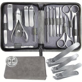15pcs Stainless Steel Nail Clipper Cutter Trimmer Earpick Grooming Kit