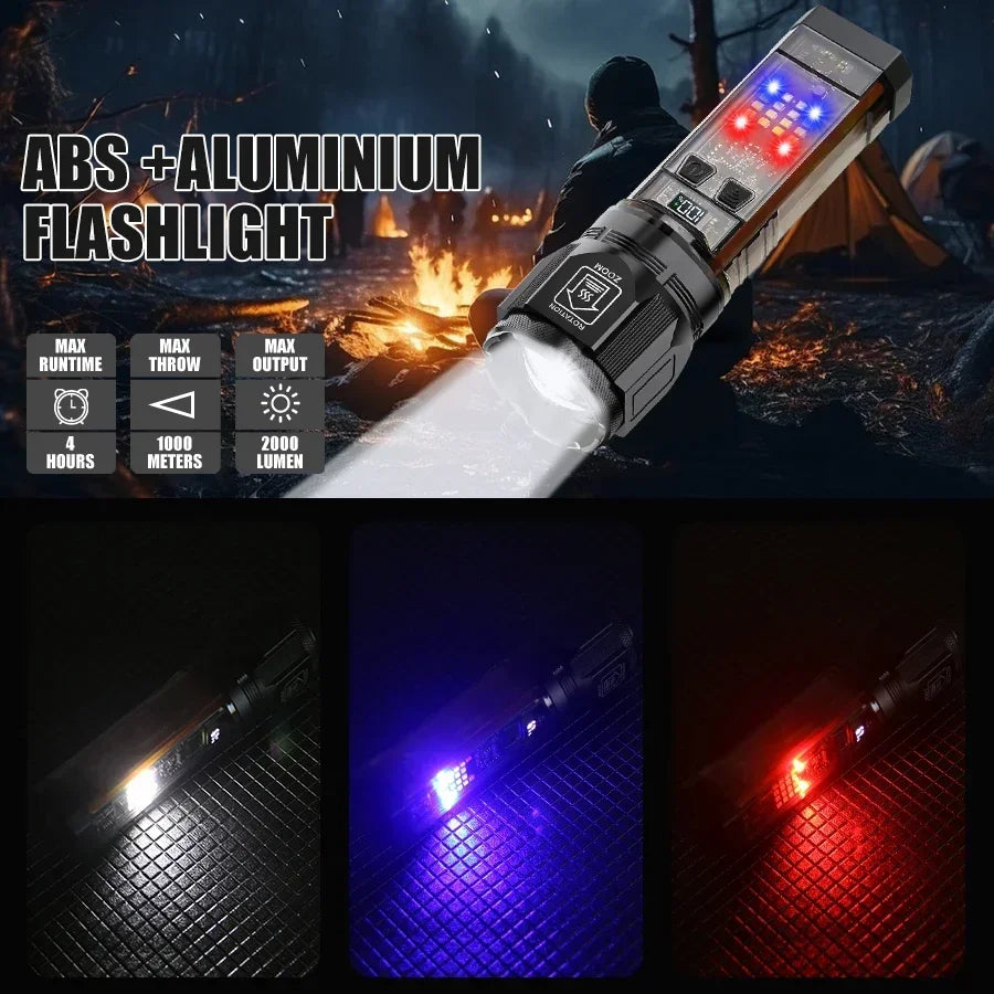 Telescopic solar Powerfull Torch & Power Bank Rechargeable