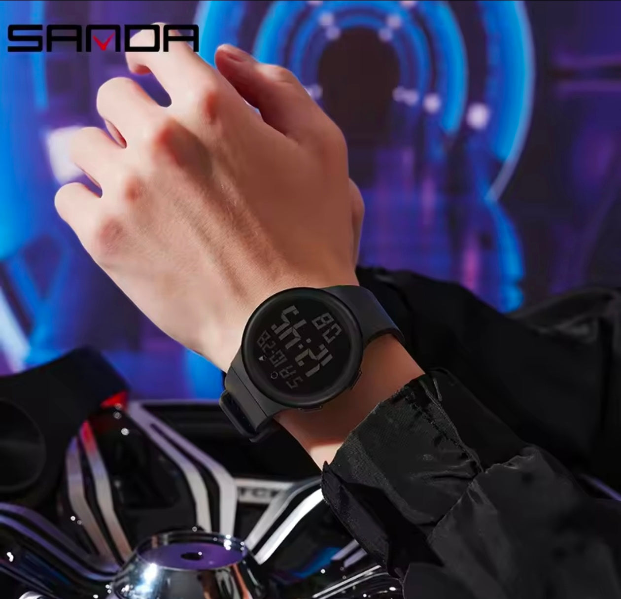 Creative Astronaut LED Digital Watch For Men Women Alarm Sport Waterproof Luminous Watch