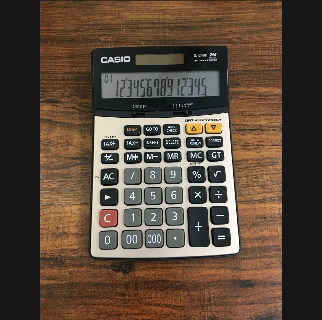 240D 14 digit 2 way power Desk Calculator