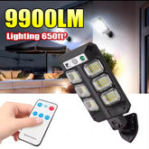 Solar Lights 192 COB Motion Sensor Lights Waterproof 3 Modes with Remote Control