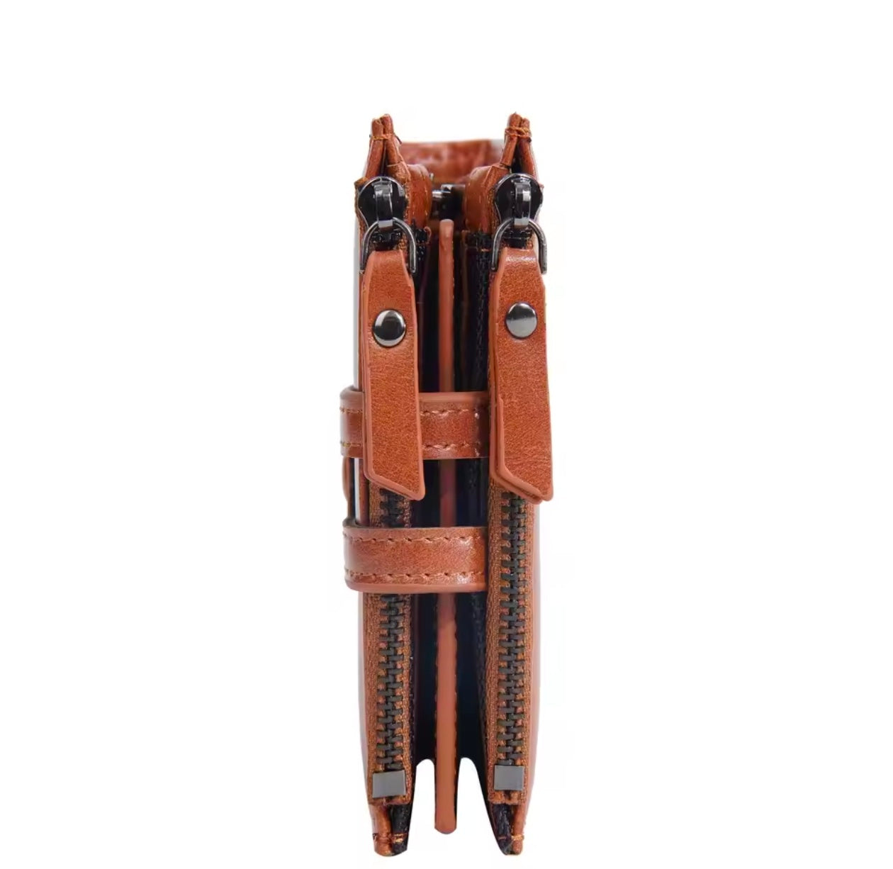 Baellery PU Leather Men Wallet High Quality Zipper Short Wallet