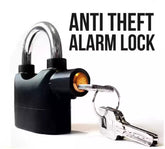 Heavy Duty Security Alarm Lock – Anti-Theft Padlock with Built-in Siren