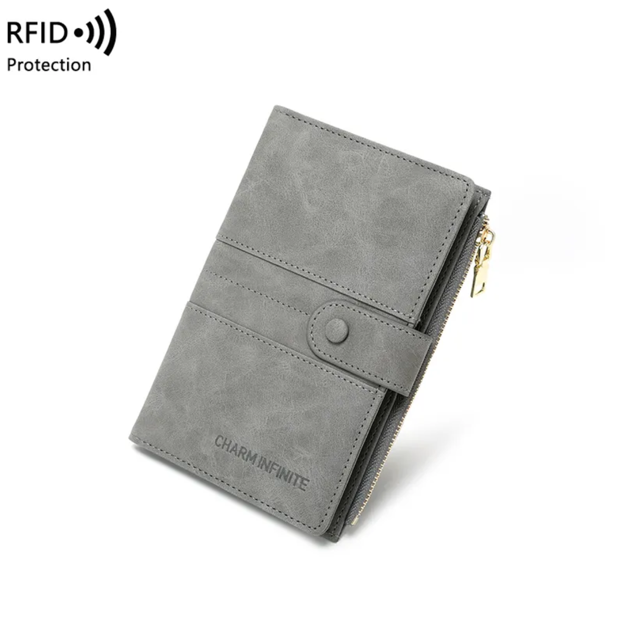 Versatile Anti-Theft RFID Fashionable Passport Clip Multi-Card Slot