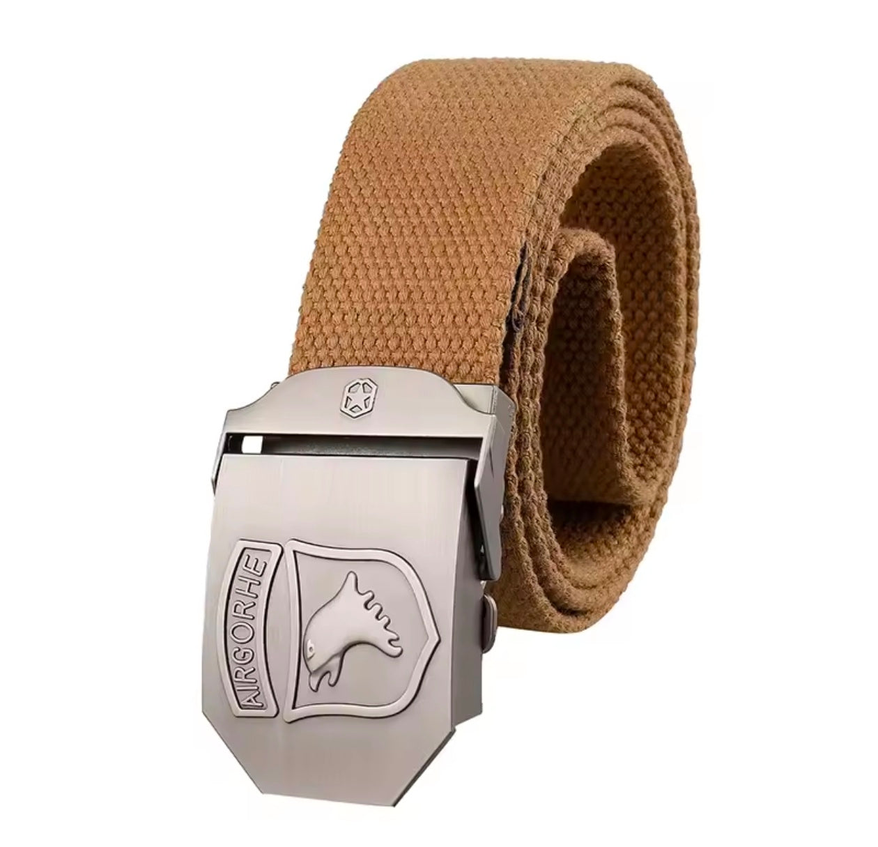 SupSindy Men Canvas Belt Eagle Metal Buckle Army Military Tactical Belts