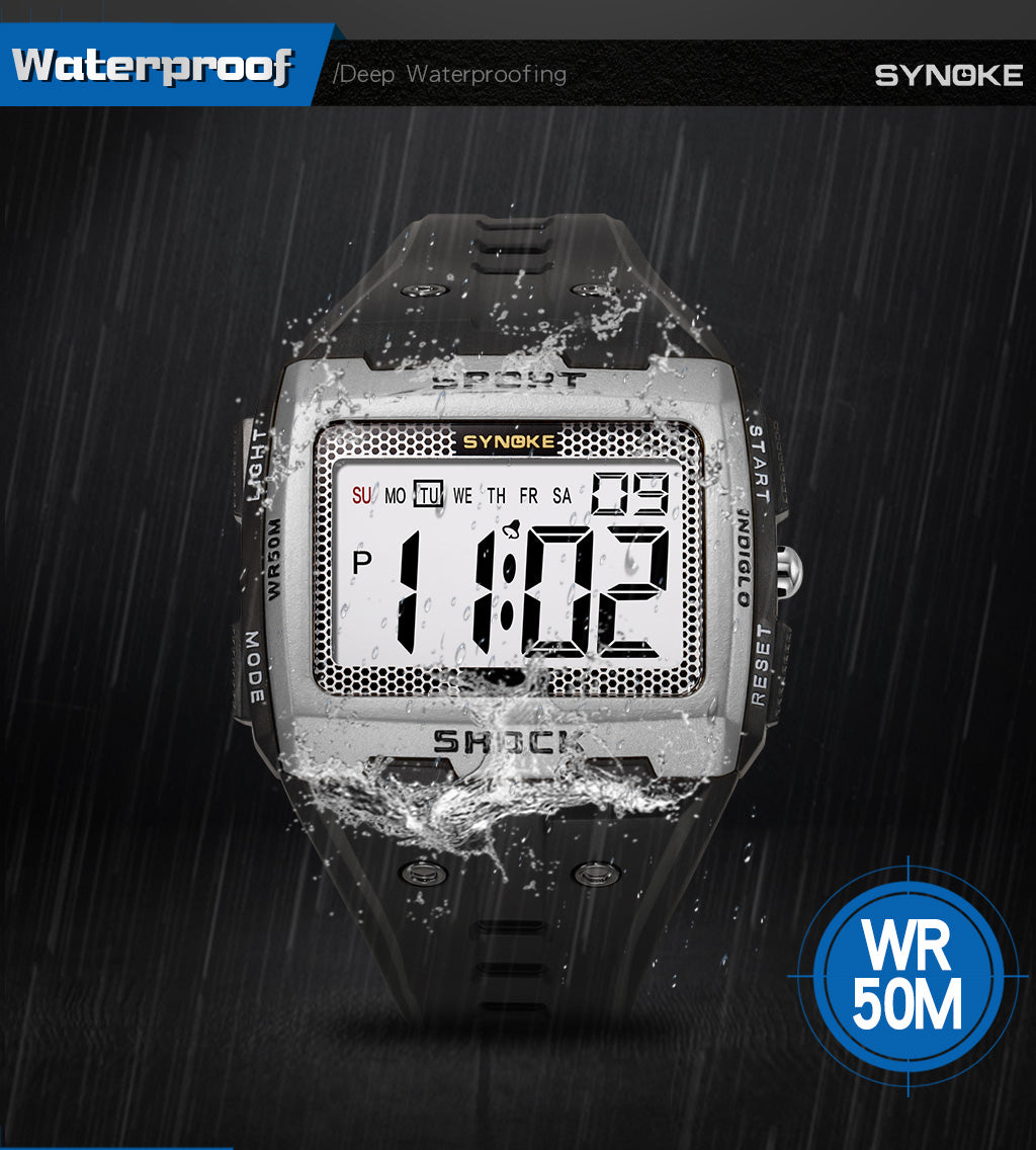 Royal Digital Waterproof Shock Resist Large Screen Outdoor Running Watch
