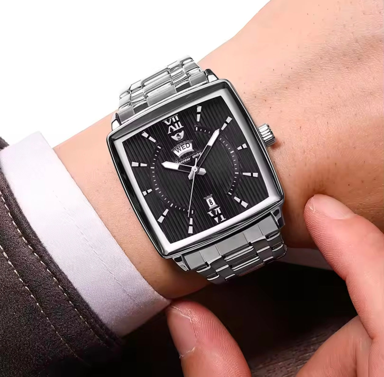 Best Win Luxury Steel Quartz Watch
