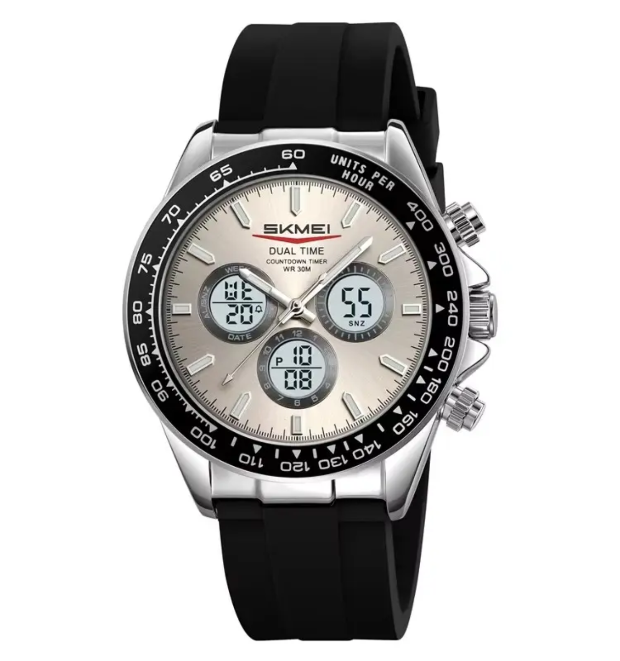 SKMEI 2505 Men's Watches Multi Functional Date Luxury
Waterproof Silicone Strap Sports Watch for Men Reloj