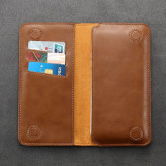 Floveme Slim Leather Soft wallet Mobile and cash pocket