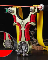 Alloy Slingshot With Laser Sight