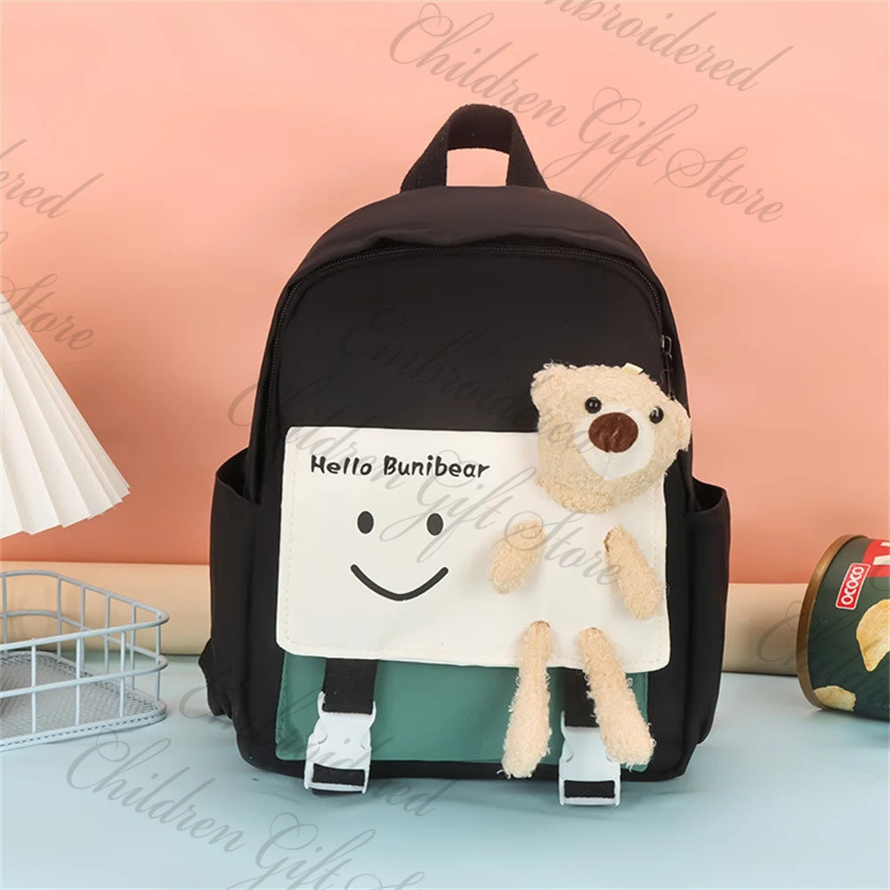 Student College School Backpack bow and bunny backpack with free sticker