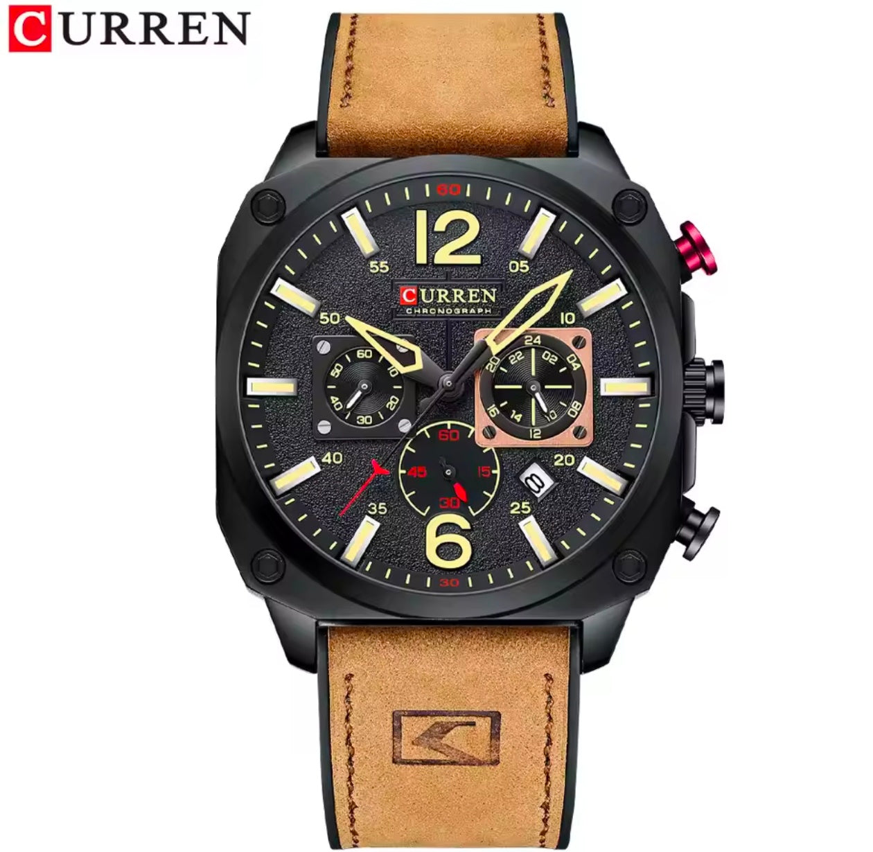 CURREN Men Japan Chronograph Movement Wrist watch