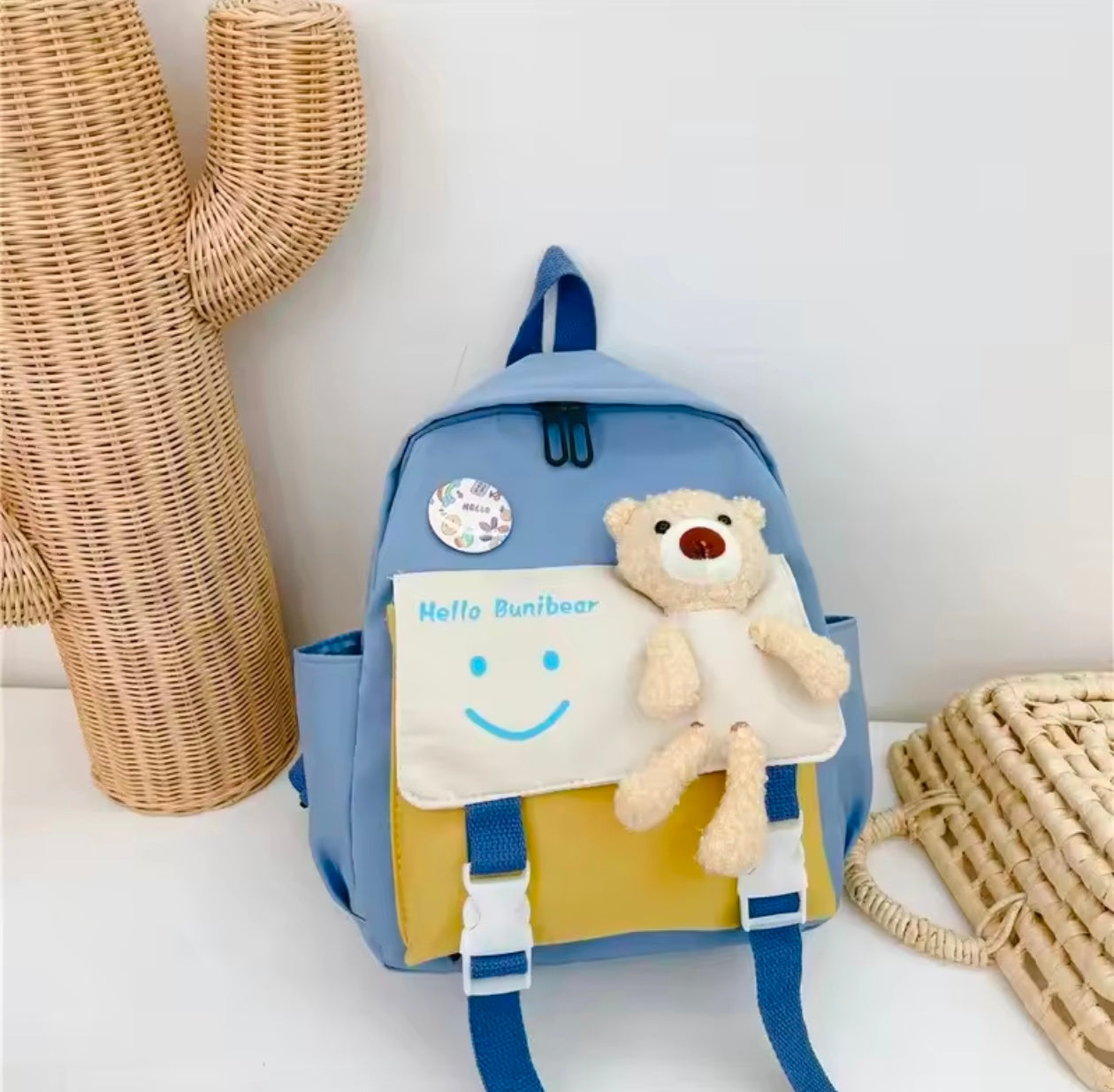 Student College School Backpack bow and bunny backpack with free sticker