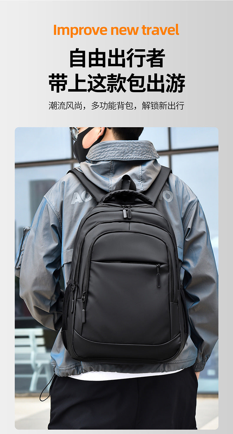 British Style Travel Backpack Casual Business Trip Computer Double Shoulder Bag