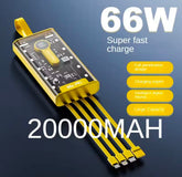Russian 66W Super Fast Charger 20000mAh Mobile Power Bank, Digital Display